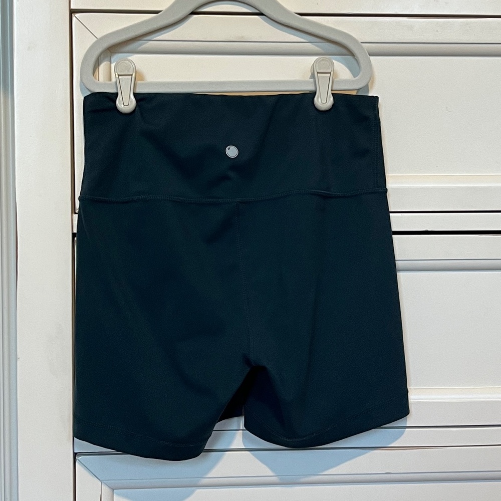 Yogalicious Lux High Waisted Biker Shorts Navy